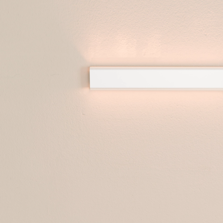 De Eclipse verlichtingsmodule als losse muurlamp aan een wand.