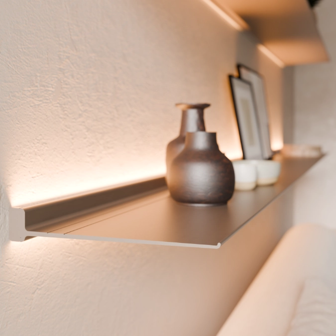 Of kies voor een Nimble Horizon wandplank of verlichting